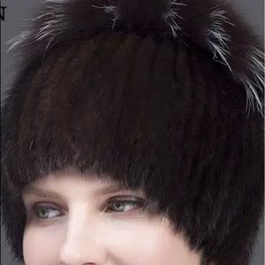 Mink fur hat